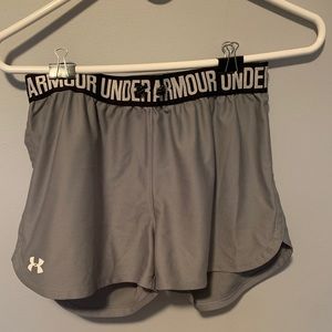 Under Armour grey running shorts